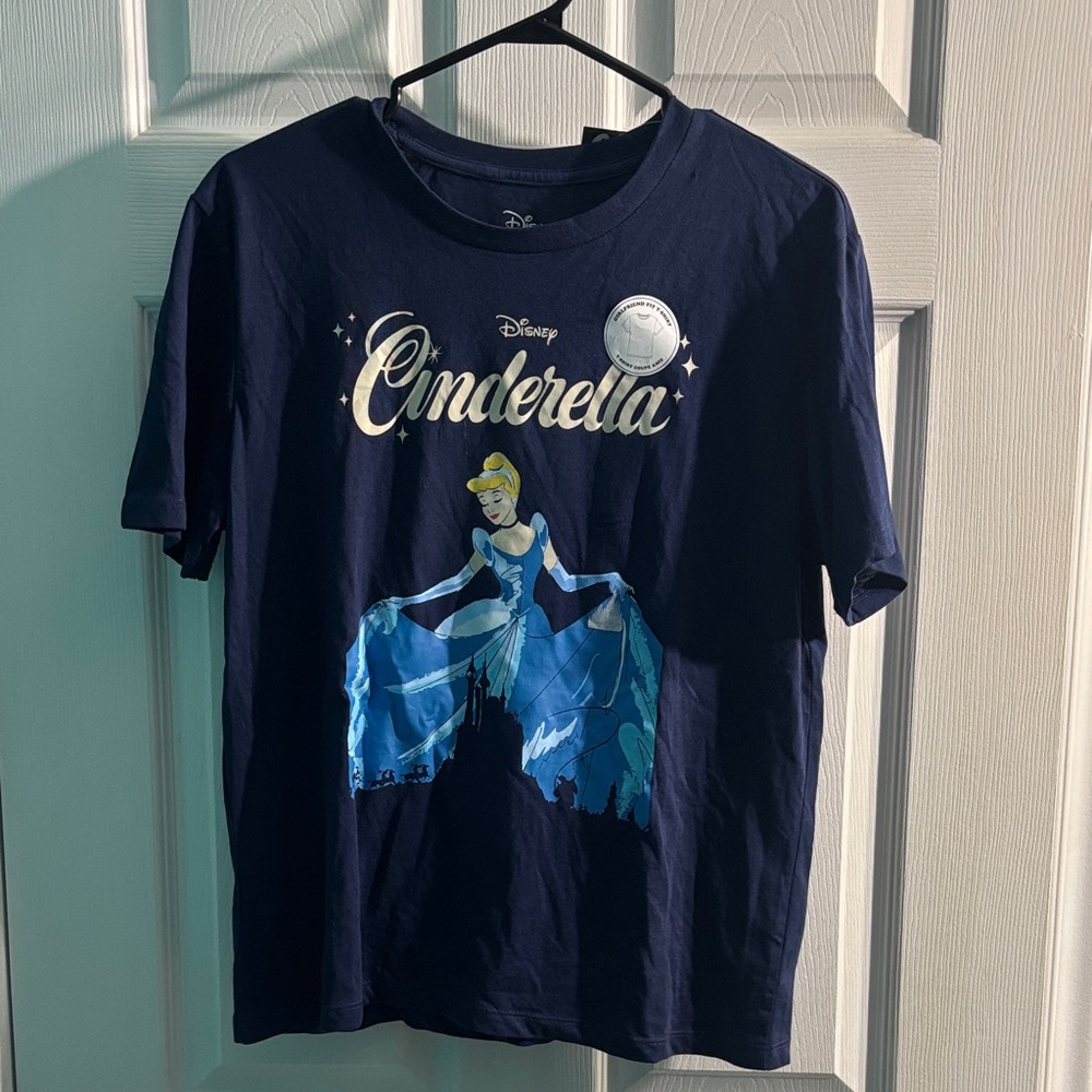 Disney Cinderella Navy Blue Short Sleeve Tee